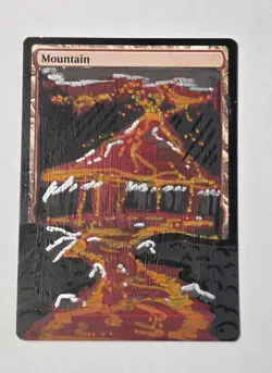 Altered Basic Lands, Magic The Gathering Plains Mountain Island Forest Swamp - Image 4