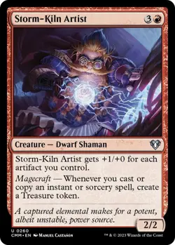 Storm-Kiln Artist 0260 - Regular - NM - Commander Masters MTG - Image 1