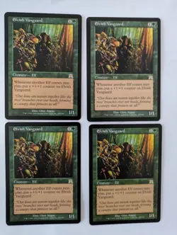 4 Elvish Vanguard Onslaught MTG NM Free shipping with tracking - Image 1
