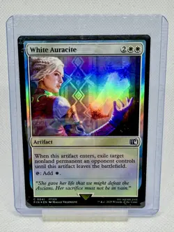 White Auracite (Surge Foil) #579 (NM) Final Fantasy FIN Magic MTG - Image 1