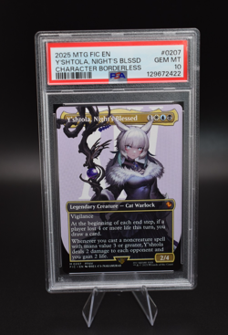 Y'shtola, Night's Blessed (Borderless) MTG: Final Fantasy - PSA 10 💎 Mint 0207 - Image 1