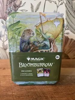 WIZARDS OF THE COAST MTG: Bloomburrow Tin (2 Promo Cards 5 Play Booster Packs) - Image 1