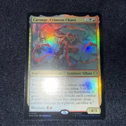 Carnage, Crimson Chaos Marvel's Spider-Man Foil Near Mint SPM 125 - Image 1