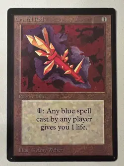 Magic the Gathering MTG Beta Crystal Rod LP (Beta Bob) - Image 1
