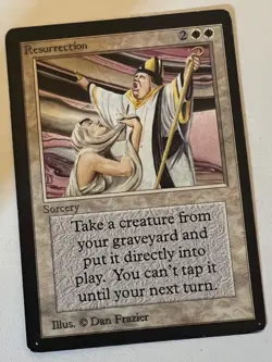 Magic the Gathering MTG Beta Resurrection LP+ (Beta Bob) - Image 1