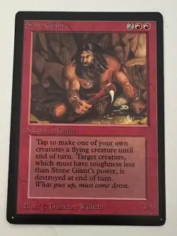 Magic the Gathering MTG Beta Stone Giant LP (Beta Bob) - Image 1
