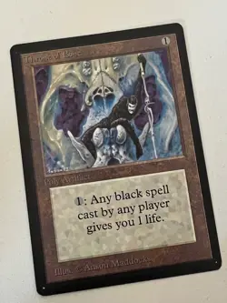 Magic the Gathering MTG Beta Throne of Bone NM- (Beta Bob) - Image 1