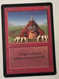 Magic the Gathering MTG Beta Burrowing LP (Beta Bob) - Image 1