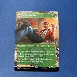 Miles Morales 0211 Regular Borderless Marvels Spider-Man MTG - Image 1