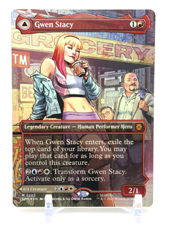 MTG: Marvel's Spider-Man: Gwen Stacy (0202) (Borderless) (FOIL) Mythic - Image 1
