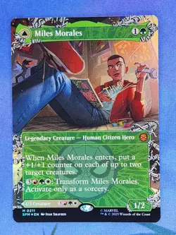 1x FOIL SHOWCASE Miles Morales, NM, SPM, Magic: the Gathering, MtG - Image 1
