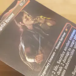 1x Ellie, Vengeful Hunter, Foil, Last of Us Secret Lair, Magic MTG Damaged Bent - Image 3