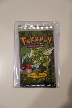 Pokemon Jungle Booster, Scyther Artwork, 1999 WOTC, New, Sealed - Image 1