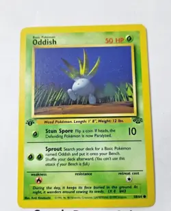 Pokemon TCG Oddish Jungle 58/64 Regular 1st Edition Common - Uncirculated - Image 1