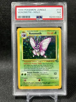 1999 Pokemon Jungle Venomoth HOLO #13/64 - PSA 7 NM - Image 1