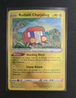 Radiant Charjabug 051/159 Crown Zenith Ultra Rare Pokemon TCG Card NM/MINT - Image 1