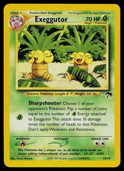 Pokemon Card - Exeggutor Southern Islands 13/18 Promo - Image 1