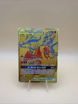 Pokemon TCG Reshiram Charizard GX Sun & Moon SM247 Holo Promo Card NM Condition - Image 1