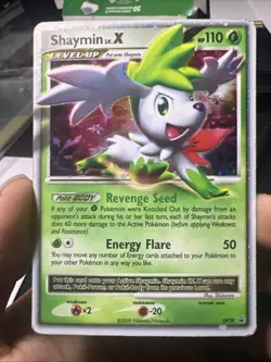 Pokemon TCG Shaymin LV.X Black Star Promotional Holo Card DP39 - Image 1