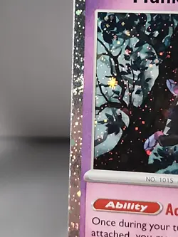 Pokemon Munkidori TCG Cosmos Holo 3 SWIRL Card 095/167 Trick Or Trade NM - Image 3