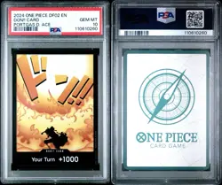 One Piece DF02 EN Don!! Card Portgas D. Ace PSA 10 - Image 2