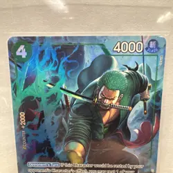 Roronoa Zoro Prb02-006 English Near Mint One Piece Card Game Rare Alt Art - Image 2