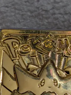 Vintage 1999 Burger King Pokemon 23K Gold Plated Togepi Trading Card - Image 3
