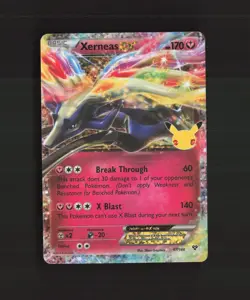 Xerneas EX 97/146 Celebrations Classic Ultra Rare Holo Pokemon Card NM - Image 1