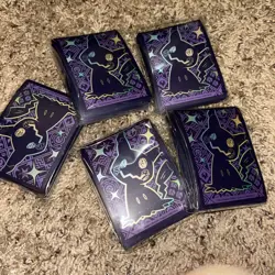 NEW Sealed Pokemon TCG Card Sleeves Mimikyu Holo Deck Protectors 65ct (5 Packs) - Image 2
