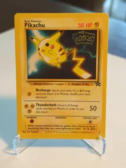 Pikachu 4 - WotC Black Star Promo - Pokemon Card - Pokemon the First Movie 1999 - Image 3