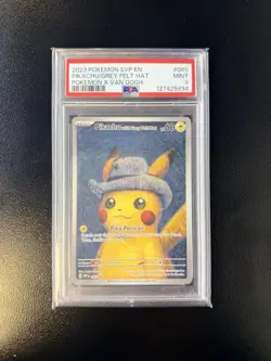 PSA 9 - Van Gogh Pikachu with Grey Felt Hat SVP EN 085 Black Star Pokemon Card - Image 1