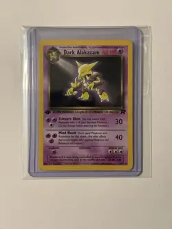 Pokemon TCG Dark Alakazam Card 18/82 1st Edition Non Holo Rare - Near Mint! - Image 1