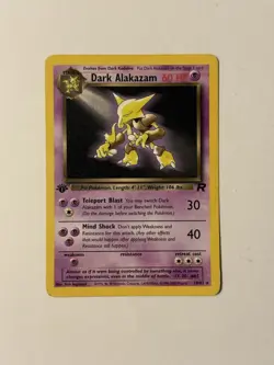 Pokemon TCG Dark Alakazam Card 18/82 1st Edition Non Holo Rare - Near Mint! - Image 2
