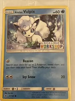 Alolan Vulpix - (Build-A-Bear Workshop Exclusive) 021/145 Miscellaneous Cards & - Image 2