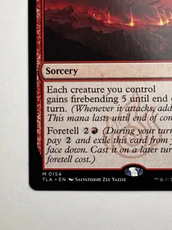 Sozin’s Comet #154 - MTG Avatar TLA - Mythic Sorcery Firebending 5 Regular - Image 2