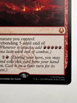 Sozin’s Comet #154 - MTG Avatar TLA - Mythic Sorcery Firebending 5 Regular - Image 3
