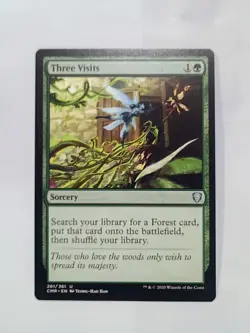 Three Visits 0189 Non Foil Uncommon Murders at Karlov Manor MTG Near Mint - Image 1