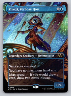 Vnwxt, Verbose Host FOIL Borderless- MTG Aetherdrift - Image 1