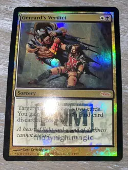 -Magic The Gathering- Gerrard's Verdict Foil FNM Promos - NM - Image 1