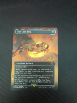 MTG Magic The Gathering Lord of the Rings The One Ring Borderless Foil #0451 - Image 1