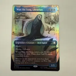 Wan Shi Tong, Librarian FOIL Borderless 320 Avatar TLA MTG Mythic Unplayed Mint - Image 1