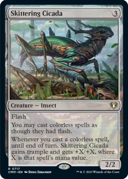 MTG - Skittering Cicada [Commander Masters] - Image 1