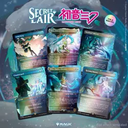 Hatsune Miku Complete SET of 4 ENGLISH *Non-Foil* Secret Lairs MTG - Image 5