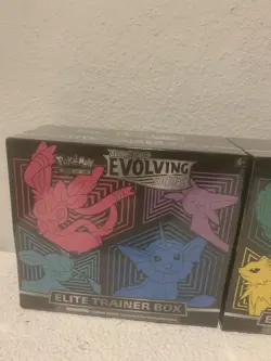 POKEMON TCG SWORD & SHIELD EVOLVING SKIES ELITE TRAINER BOX LOT(2) CASE FRESH ?? - Image 4