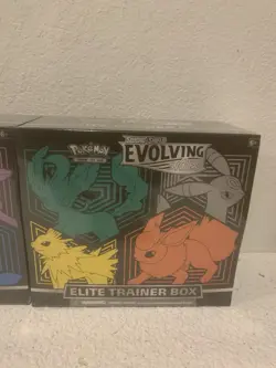 POKEMON TCG SWORD & SHIELD EVOLVING SKIES ELITE TRAINER BOX LOT(2) CASE FRESH ?? - Image 5