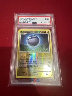 2008 POKEMON DIAMOND & PEARL STORMFRONT #SH3 VOLTORB-REVERSE FOIL PSA 9 pop 59 - Image 1