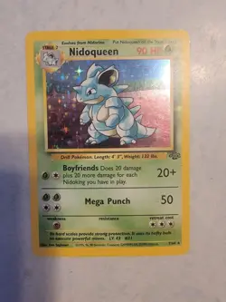Pokemon 1999 Jungle Nidoqueen 7/64 Holo Rare NM- - Image 1