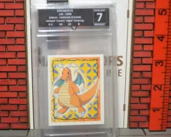 Pokemon Merlin Stickers 149 - 1999 Dragonite Sticker - Get Graded - 7 Excellent - Image 1