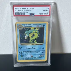 Gyarados Holo Shadowless Pokemon Base Set PSA 4 - Image 1