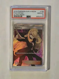 Pokemon Cynthia Full Art 148/156 PSA 10 Ultra Prism - Image 1